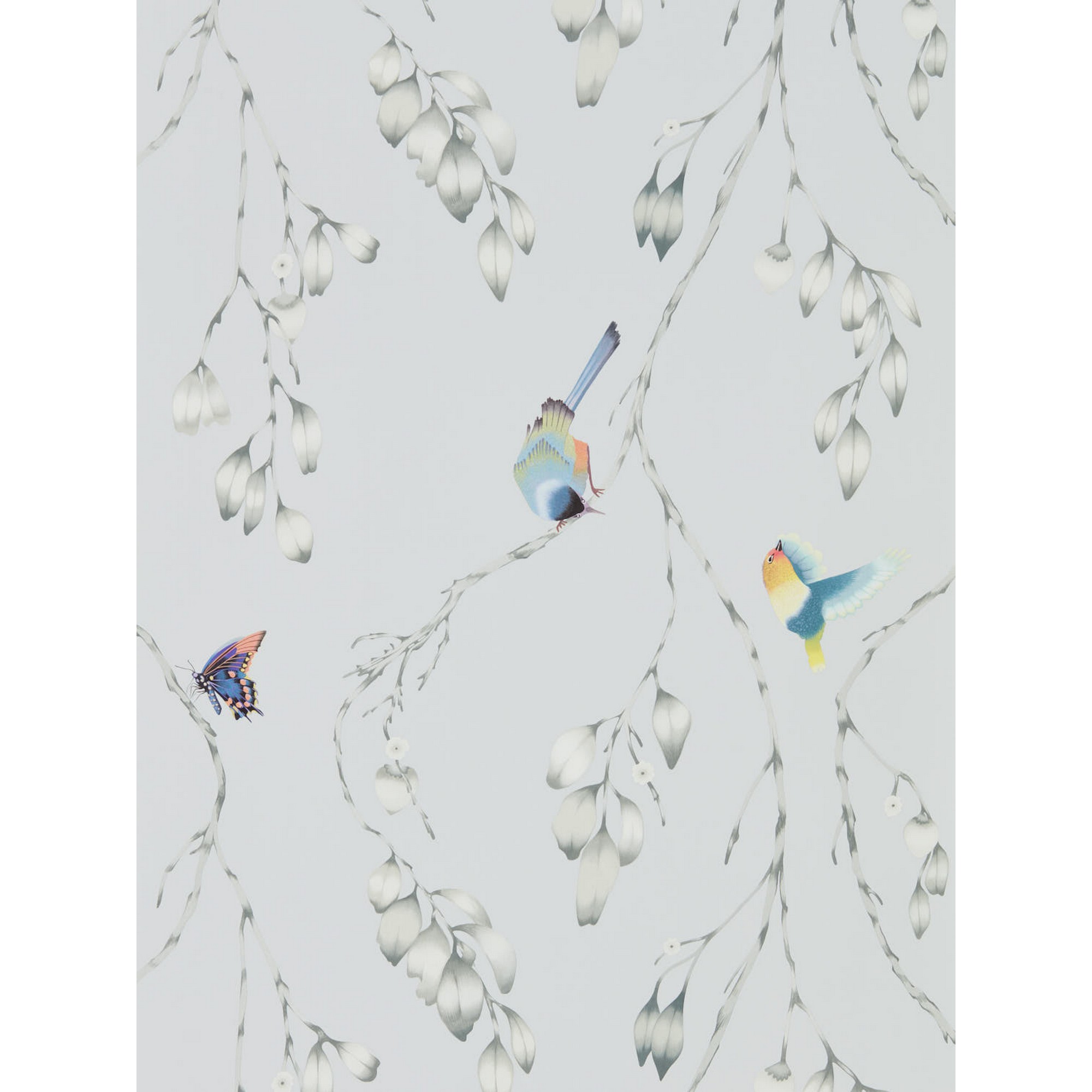 Iyanu Wallpaper 111767 By Harlequin In Mist Blue Linden